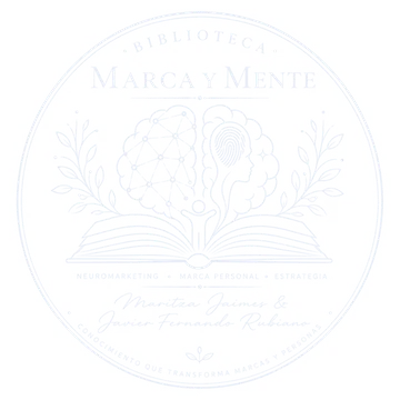 Sello de la biblioteca Marca y Mente, de Maritza Jaimes y Javier Fernando Rubiano